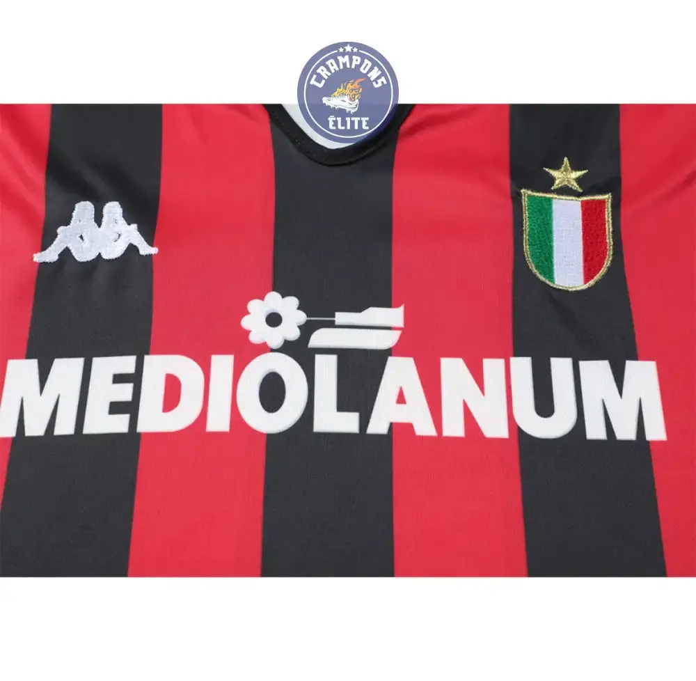 AC Milan 1988/89 Domicile à manches longues - Image 3