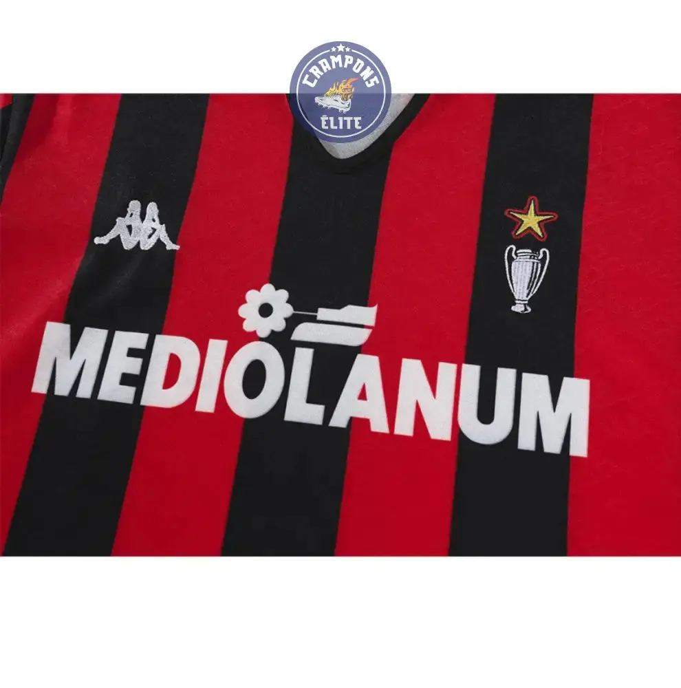 AC Milan 1989/90 Domicile à manches longues - Image 2