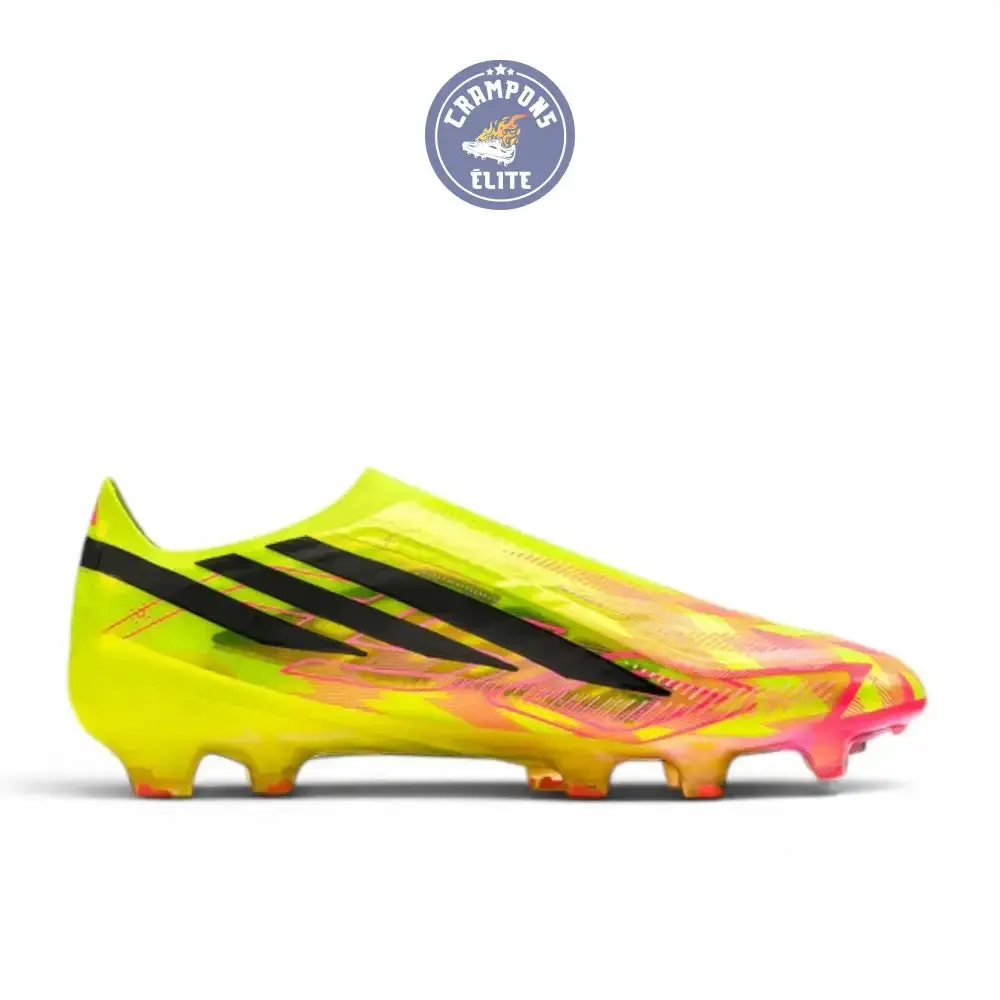 Adidas F50 Hyperfast Elite Laceless FG Too Light - Jaune/Noir/Solar Turquoise ÉDITION LIMITÉE - Image 3