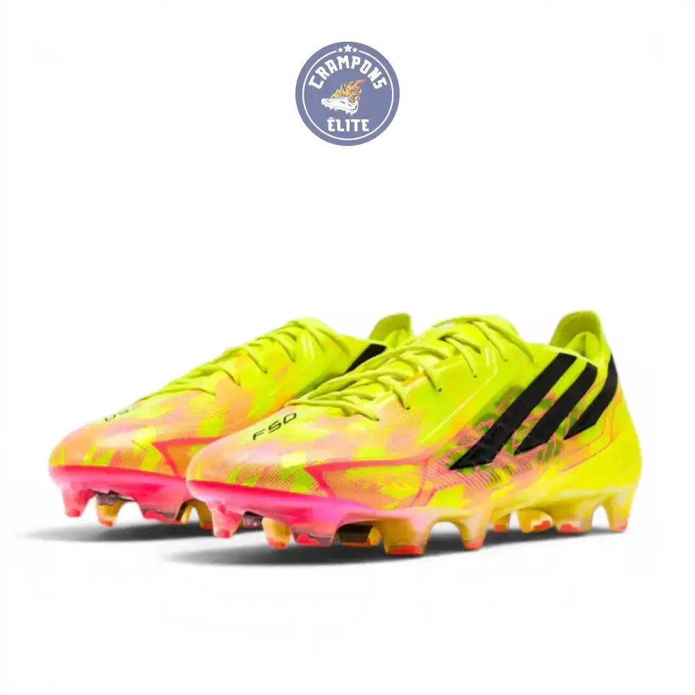 Adidas F50 Hyperfast Evo FG Too Light - Jaune/Noir/Solar Turquoise ÉDITION LIMITÉE - Image 4