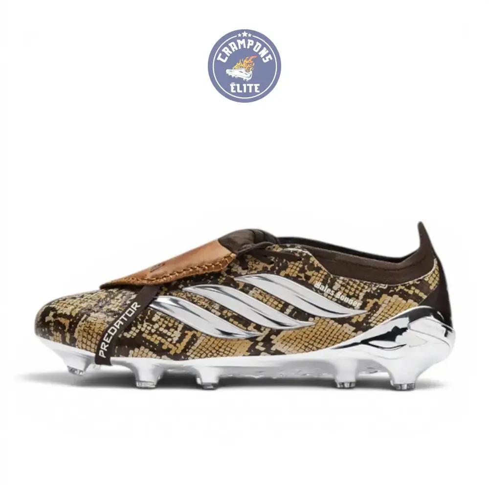 Adidas Predator 26 Elite Fold-over Tongue FG Wales Bonner - Marron/Argenté ÉDITION LIMITÉE - Image 2