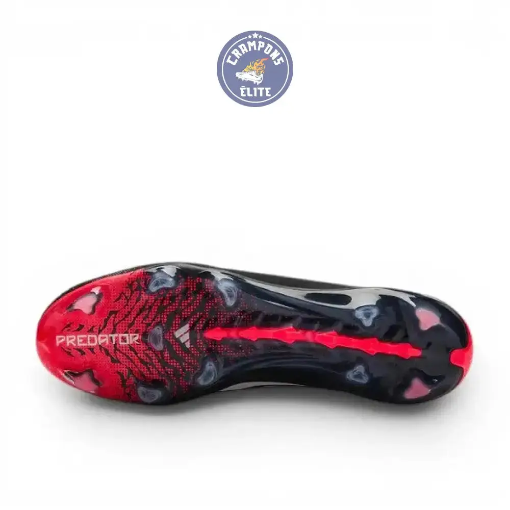 Adidas Predator 26 Elite Laceless FG Immortal DNA - Noir/Blanc/Lucid Red - Image 5