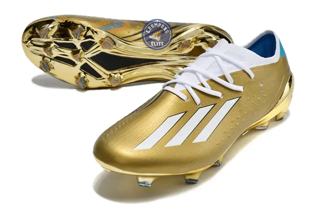 ADIDAS X SPEEDPORTAL MESSI .1 FG LEYENDA - DORÉ/BLANC/BLEU - Image 2