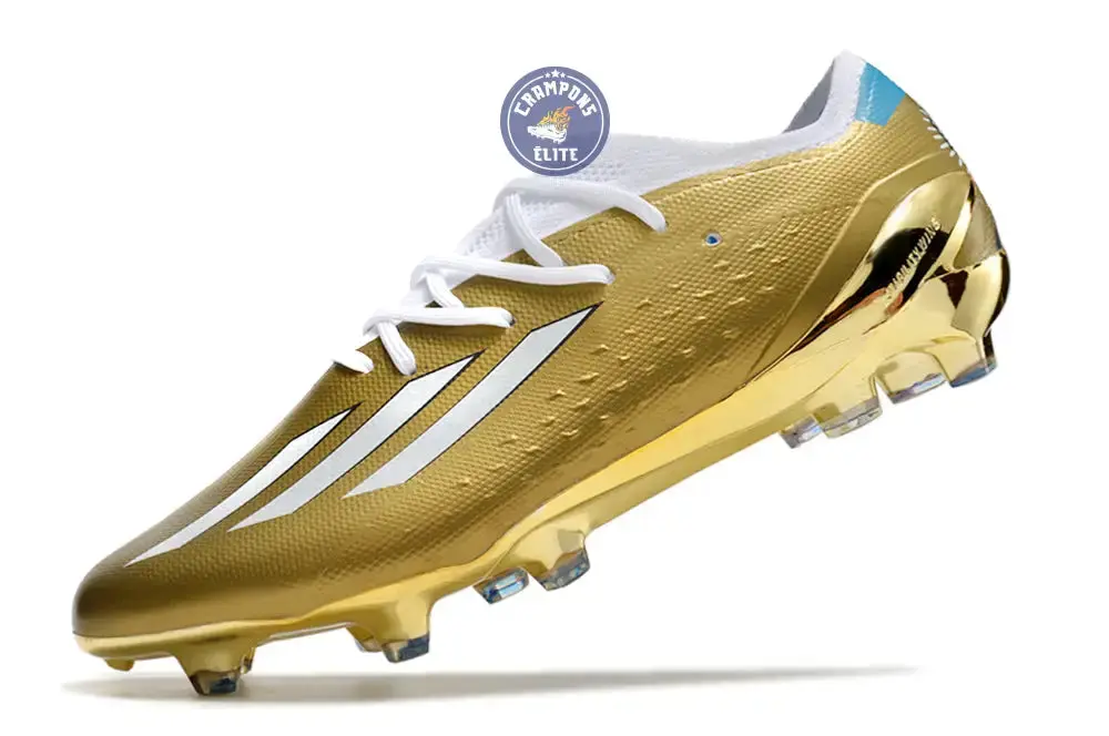 ADIDAS X SPEEDPORTAL MESSI .1 FG LEYENDA - DORÉ/BLANC/BLEU - Image 4