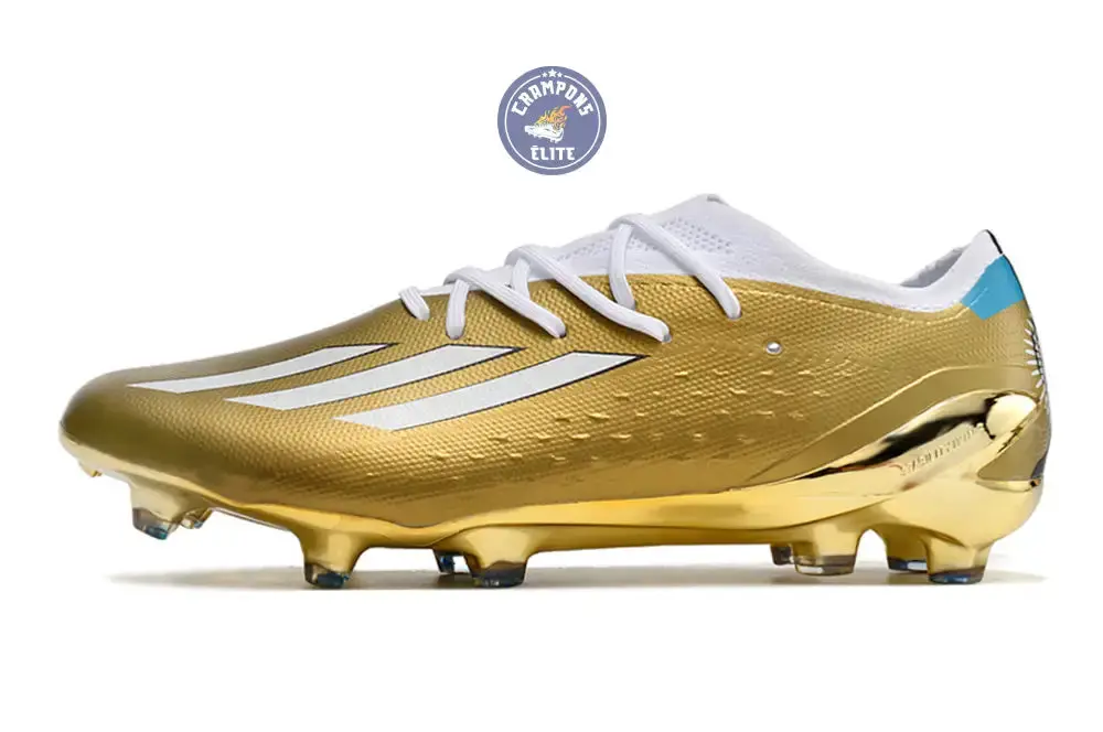 ADIDAS X SPEEDPORTAL MESSI .1 FG LEYENDA - DORÉ/BLANC/BLEU - Image 5