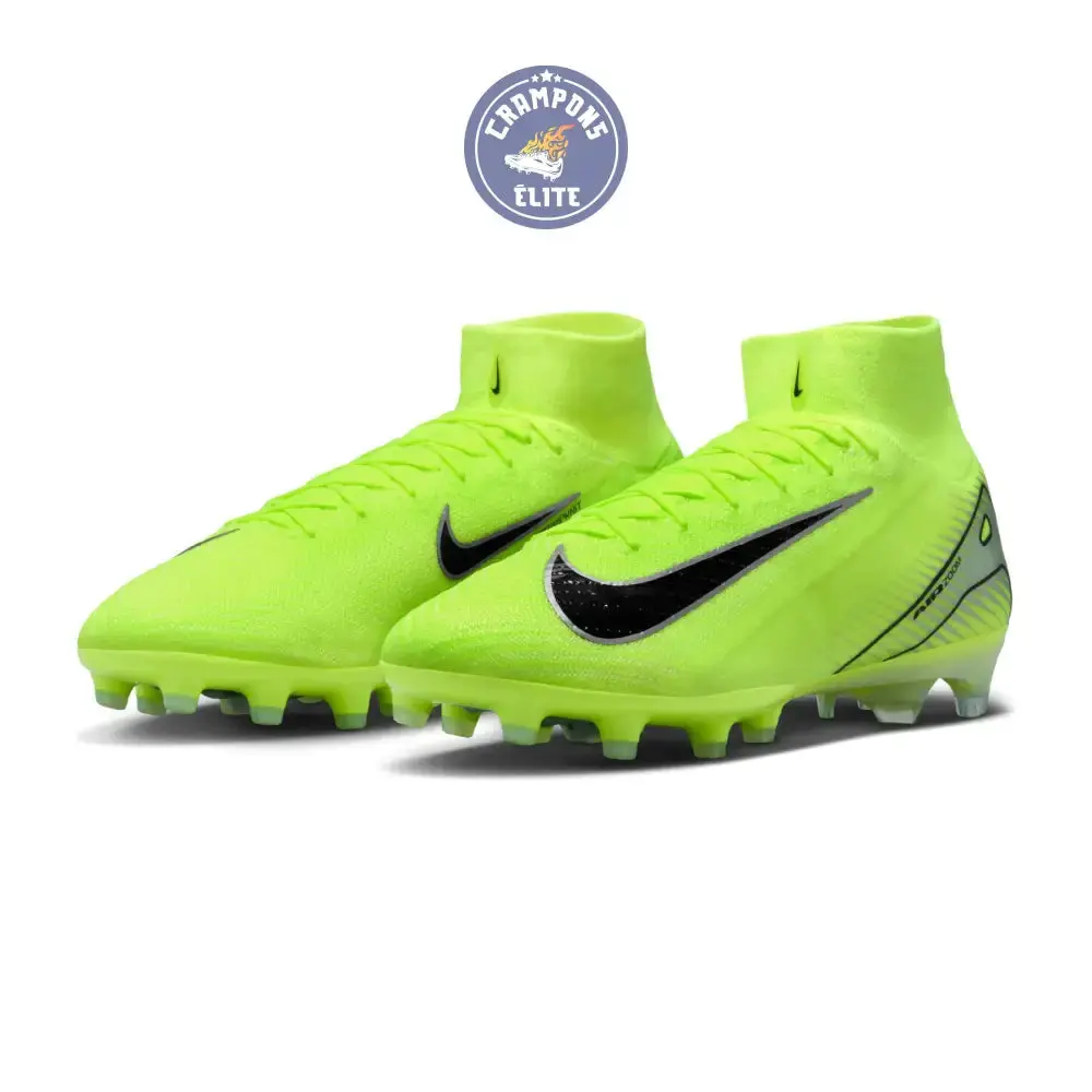Air Zoom Mercurial Superfly 10 AG - Vert/Jaune/Argenté/Noir - Image 3