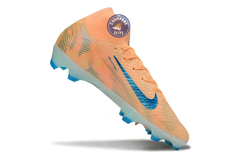 Air Zoom Mercurial Superfly 10 FG Kylian Mbappe - Orange/Bleu turquoise - Image 4