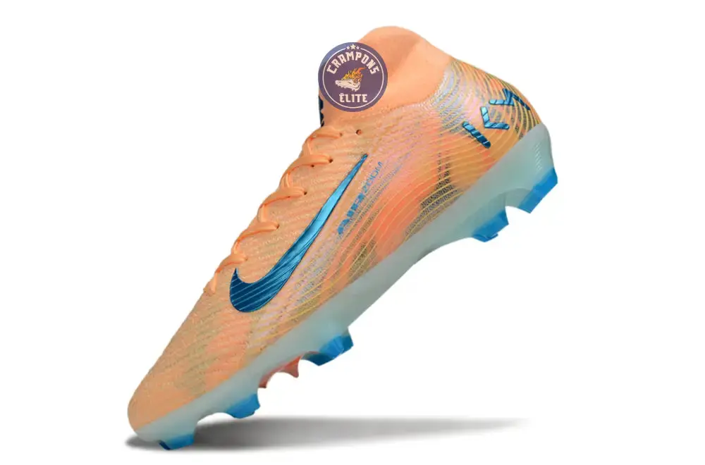 Air Zoom Mercurial Superfly 10 FG Kylian Mbappe - Orange/Bleu turquoise - Image 5