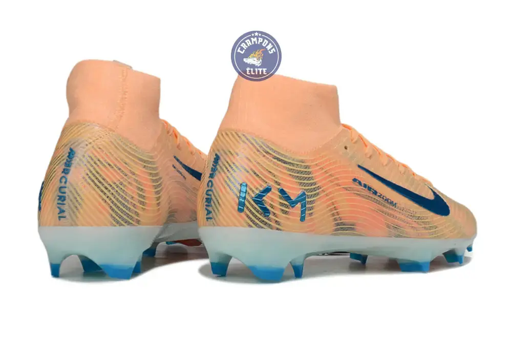 Air Zoom Mercurial Superfly 10 FG Kylian Mbappe - Orange/Bleu turquoise - Image 7