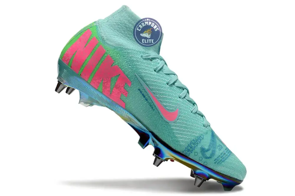 Air Zoom Mercurial Superfly 10 SG Cosmic Speed 2 - Turquoise/Noir ÉDITION LIMITÉE - Image 3