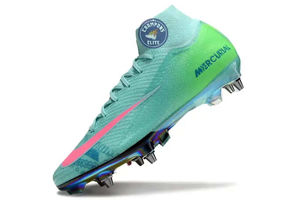 Air Zoom Mercurial Superfly 10 SG Cosmic Speed 2 - Turquoise/Noir ÉDITION LIMITÉE - Image 4
