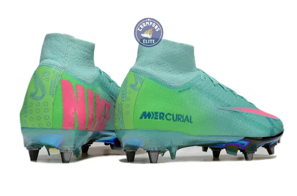 Air Zoom Mercurial Superfly 10 SG Cosmic Speed 2 - Turquoise/Noir ÉDITION LIMITÉE - Image 6