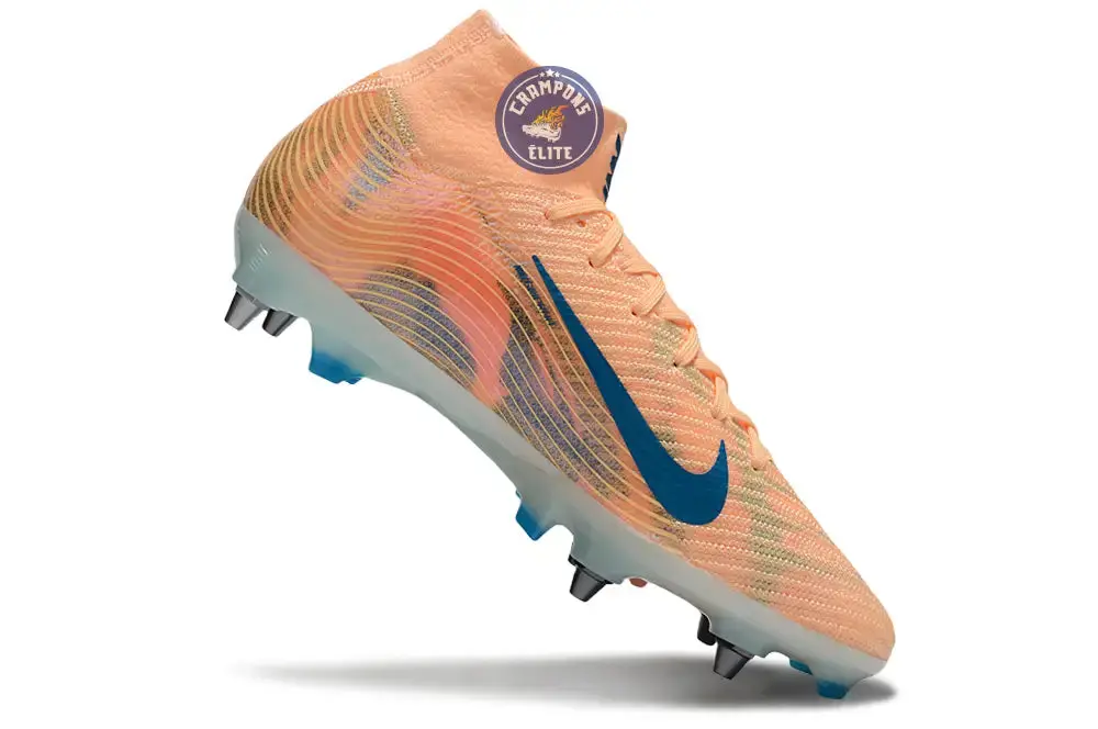 Air Zoom Mercurial Superfly 10 SG Kylian Mbappe - Orange/Bleu turquoise SG - Image 4