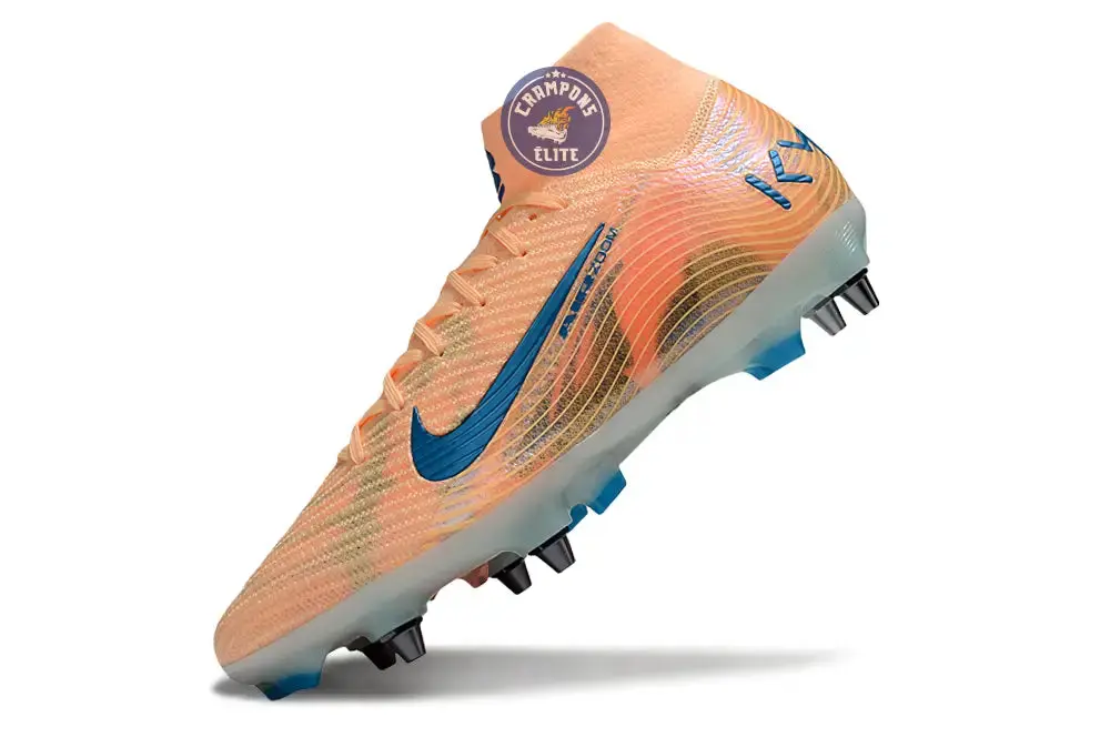 Air Zoom Mercurial Superfly 10 SG Kylian Mbappe - Orange/Bleu turquoise SG - Image 5