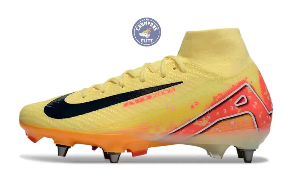 Air Zoom Mercurial Superfly 10 SG Mbappé Personal Edition - Orange/Bleu - Image 5
