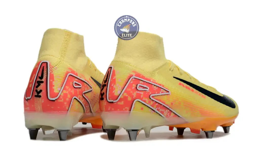 Air Zoom Mercurial Superfly 10 SG Mbappé Personal Edition - Orange/Bleu - Image 6