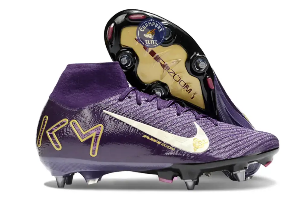 Air Zoom Mercurial Superfly 10 SG Mbappé Personal Edition - Violet/Blanc