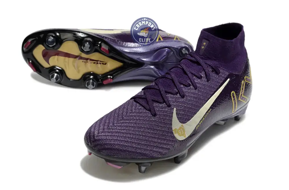 Air Zoom Mercurial Superfly 10 SG Mbappé Personal Edition - Violet/Blanc - Image 2