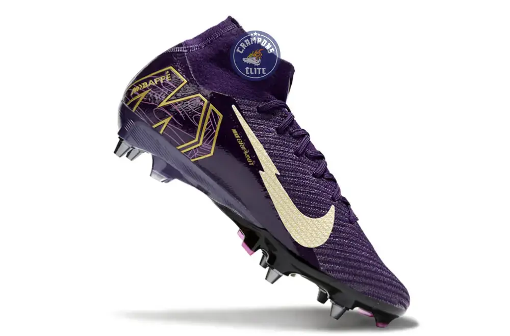 Air Zoom Mercurial Superfly 10 SG Mbappé Personal Edition - Violet/Blanc - Image 3