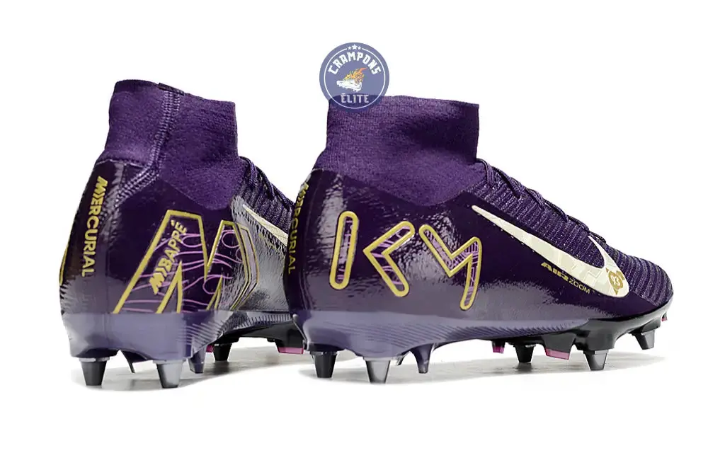 Air Zoom Mercurial Superfly 10 SG Mbappé Personal Edition - Violet/Blanc - Image 6