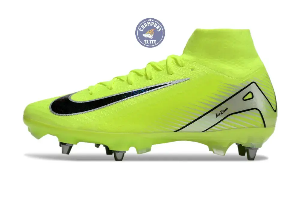 Air Zoom Mercurial Superfly 10 SG-PRO Mad Voltage - Jaune Fluo/Noir - Image 5