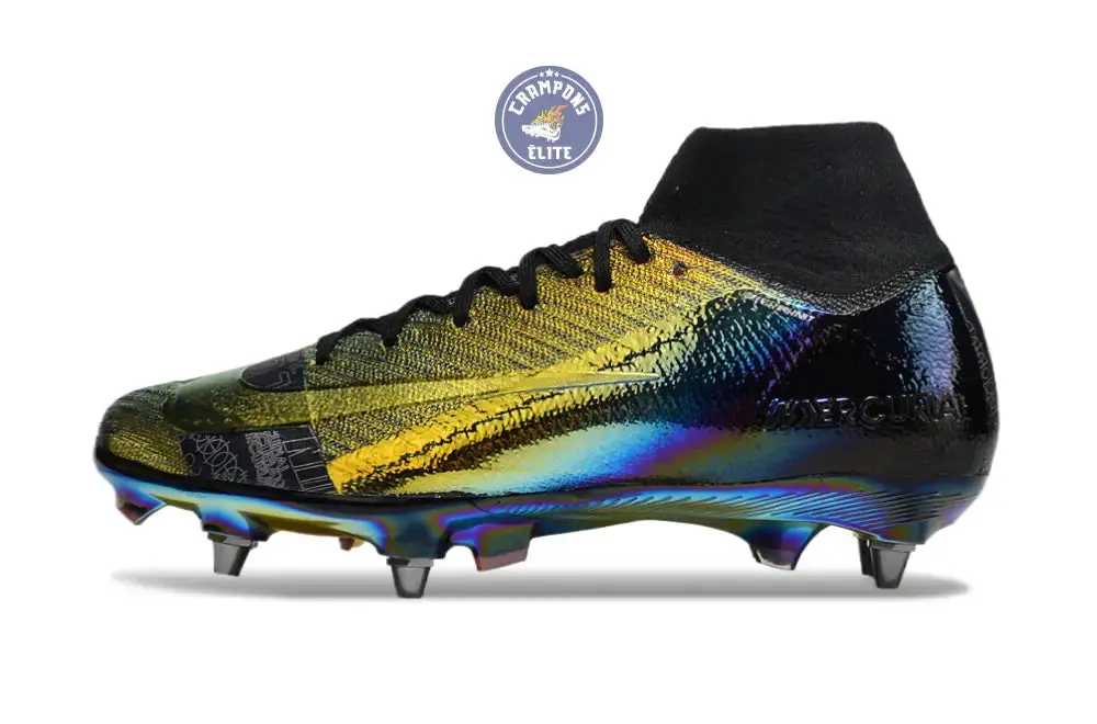Air Zoom Mercurial Superfly 10 SG Soft Ground - Doré/Noir/Bleu - Image 5
