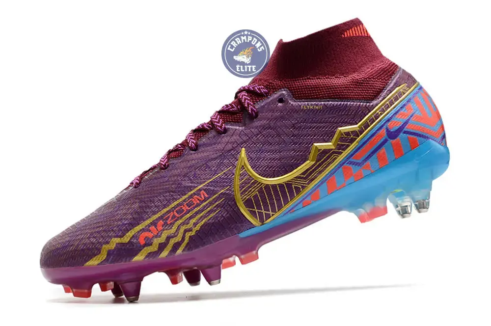 Air Zoom Mercurial Superfly 9 Academy Anticlog SG Mbappé Personal Edition - Bordeaux/Doré - Image 4