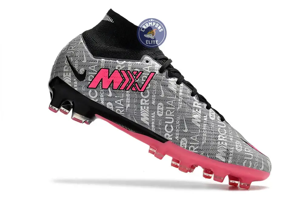 Air Zoom Mercurial Superfly 9 AG 25 - Argenté/Rose/Noir - Image 3