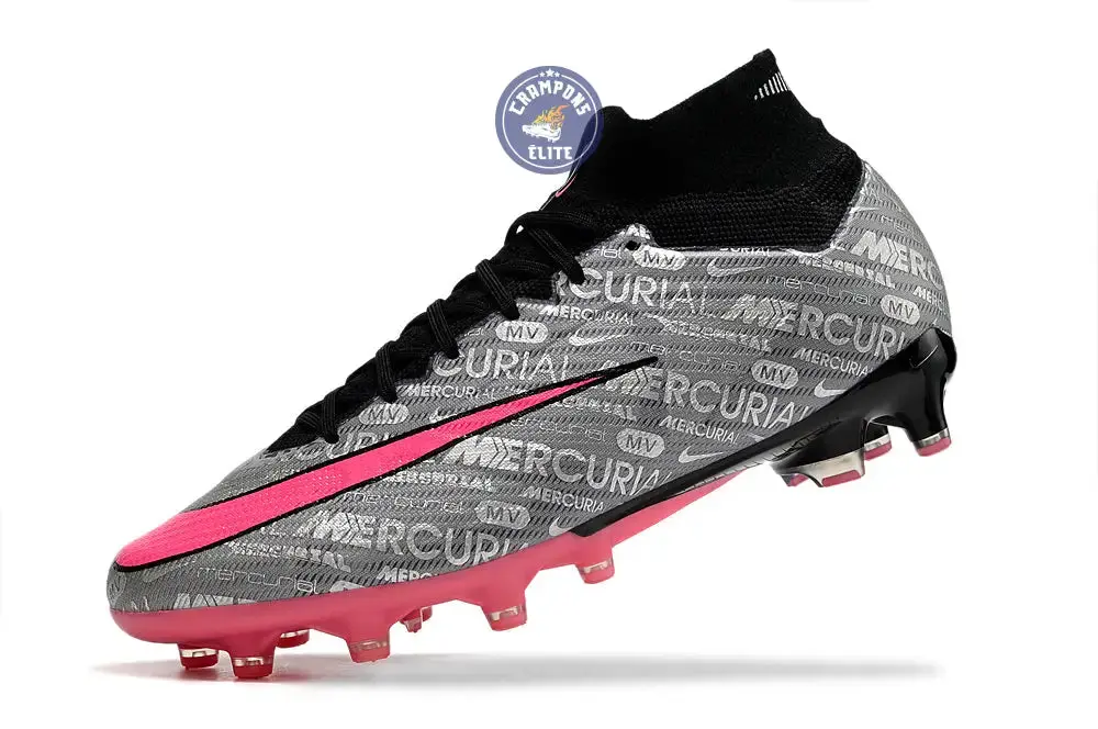 Air Zoom Mercurial Superfly 9 AG 25 - Argenté/Rose/Noir - Image 4