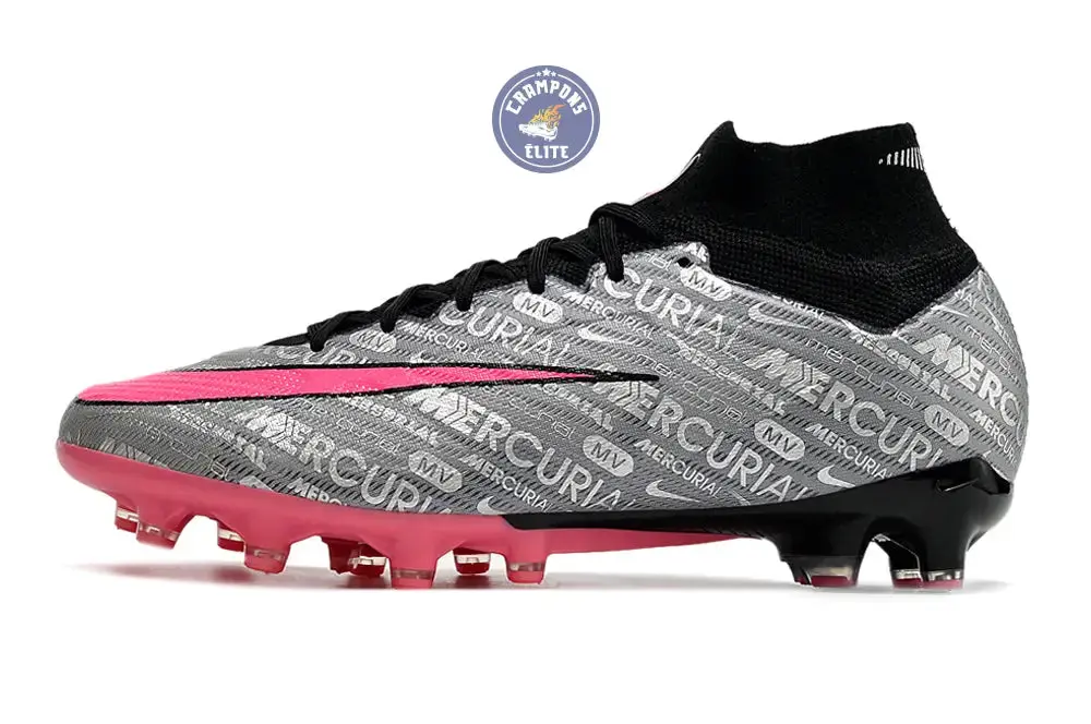 Air Zoom Mercurial Superfly 9 AG 25 - Argenté/Rose/Noir - Image 5