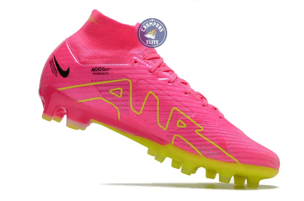 Air Zoom Mercurial Superfly 9 AG Luminous - Rose/Jaune Fluo/Gris - Image 3
