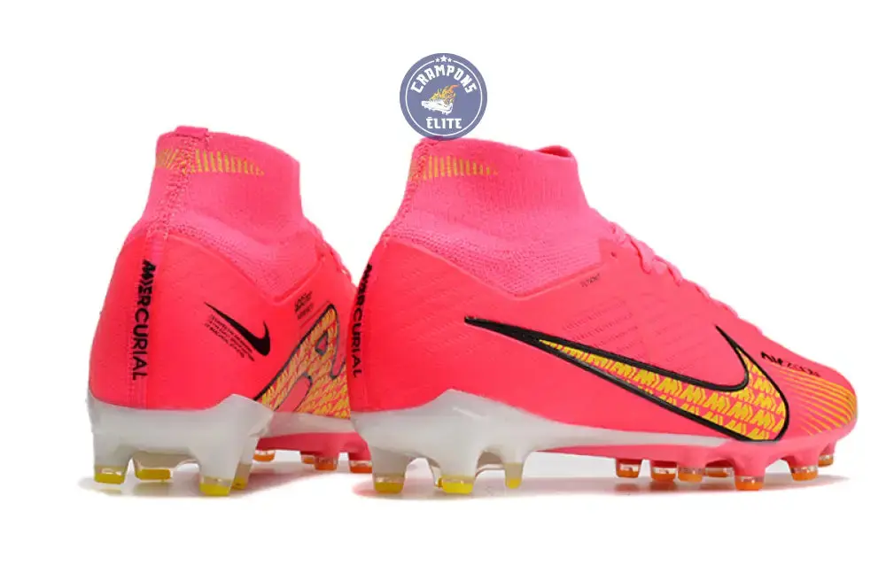 Air Zoom Mercurial Superfly 9 AG - Rose/Jaune/Blanc/Noir - Image 6