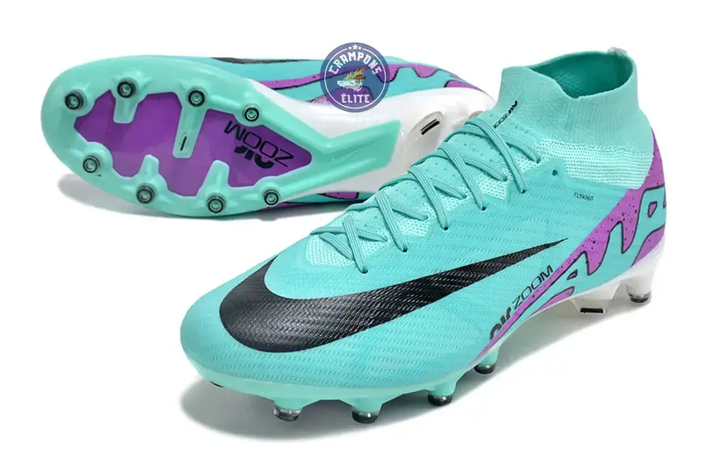 Air Zoom Mercurial Superfly 9 AG Peak Ready - Turquoise/Rose/Noir/Blanc - Image 2
