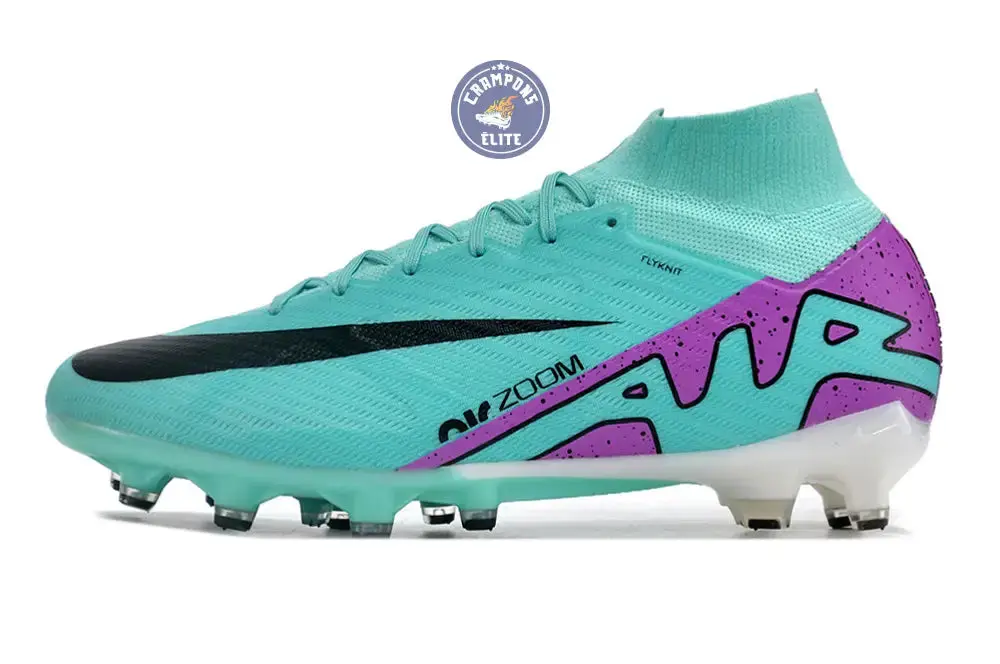 Air Zoom Mercurial Superfly 9 AG Peak Ready - Turquoise/Rose/Noir/Blanc - Image 5