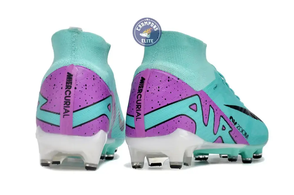Air Zoom Mercurial Superfly 9 AG Peak Ready - Turquoise/Rose/Noir/Blanc - Image 6