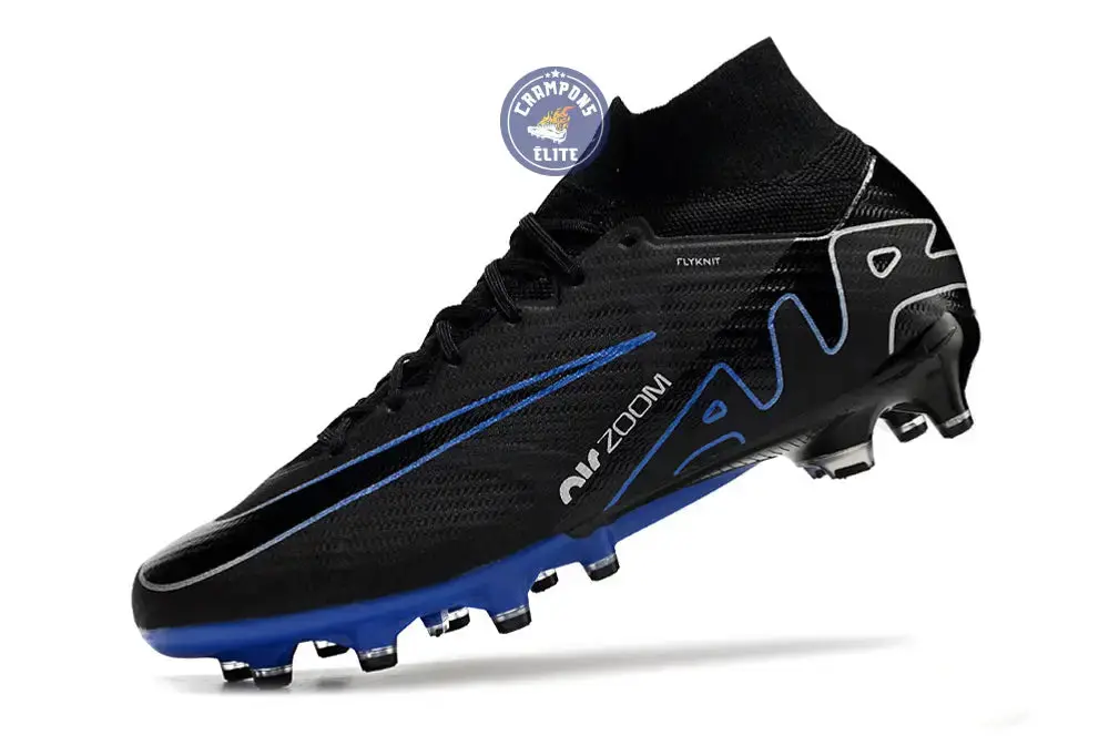 Air Zoom Mercurial Superfly 9 AG Shadow - Noir/Chrome/Bleu - Image 4