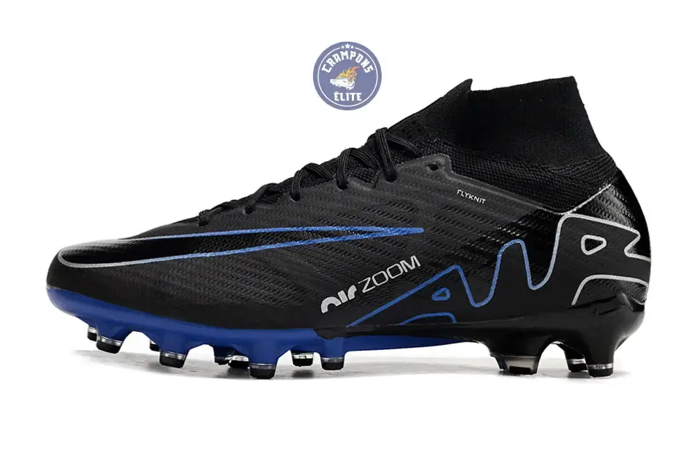 Air Zoom Mercurial Superfly 9 AG Shadow - Noir/Chrome/Bleu - Image 5