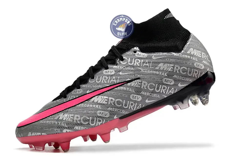 Air Zoom Mercurial Superfly 9 Anticlog 25 - Argenté/Rose/Noir - Image 4