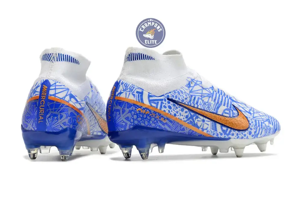 Air Zoom Mercurial Superfly 9 Anticlog SG CR7 Personal Edition - Blanc/Cuivré/Bleu - Image 6