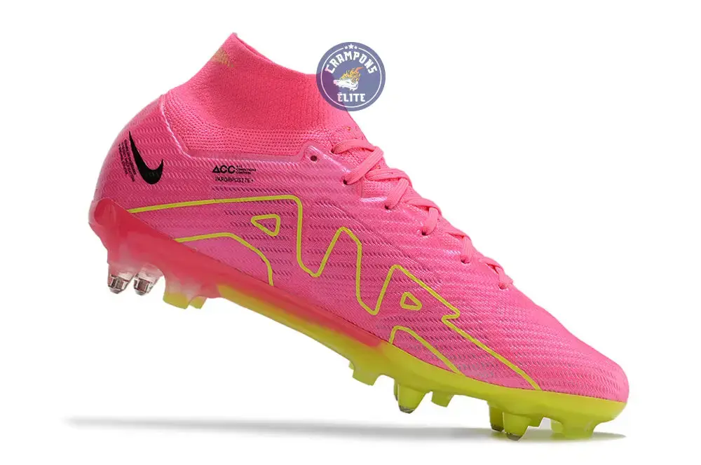 Air Zoom Mercurial Superfly 9 Anticlog SG Luminous - Rose/Jaune Fluo/Gris - Image 3