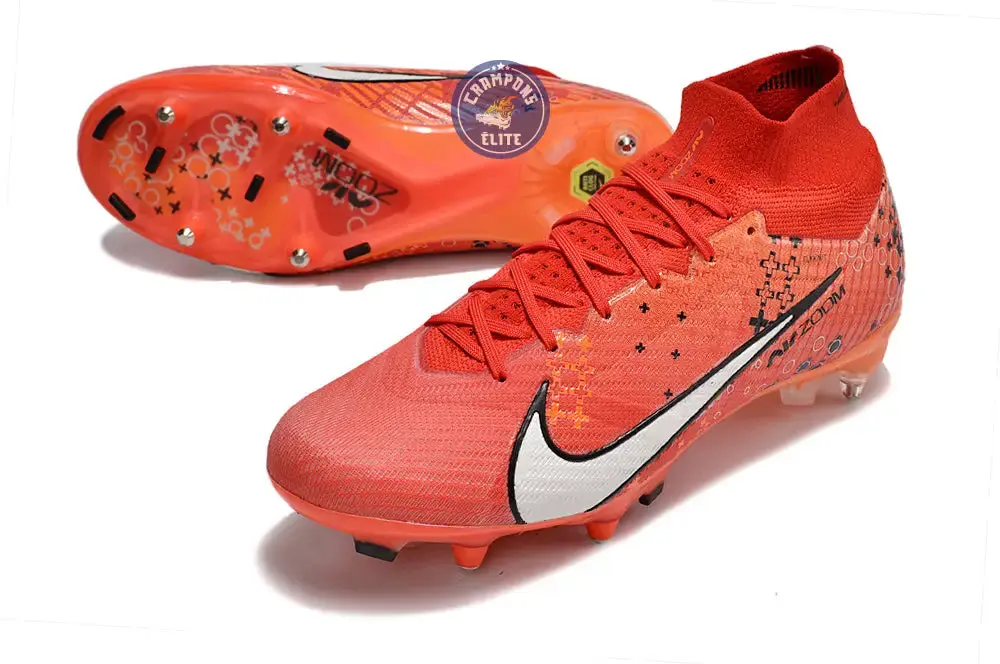 Air Zoom Mercurial Superfly 9 Anticlog SG-PRO Dream Speed 7 - Rouge Cramoisi/Blanc/Bright Mandarin - Image 2