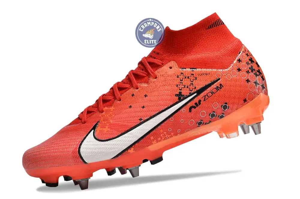 Air Zoom Mercurial Superfly 9 SG-PRO Dream Speed 7 - Rouge Cramoisi/Blanc/Bright Mandarin - Image 4