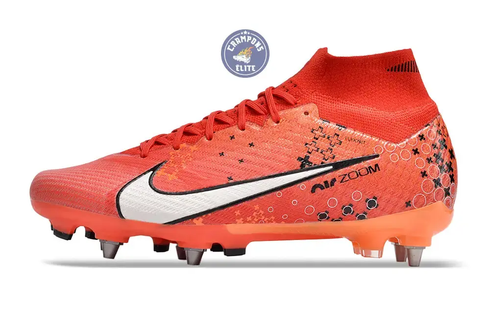Air Zoom Mercurial Superfly 9 SG-PRO Dream Speed 7 - Rouge Cramoisi/Blanc/Bright Mandarin - Image 5