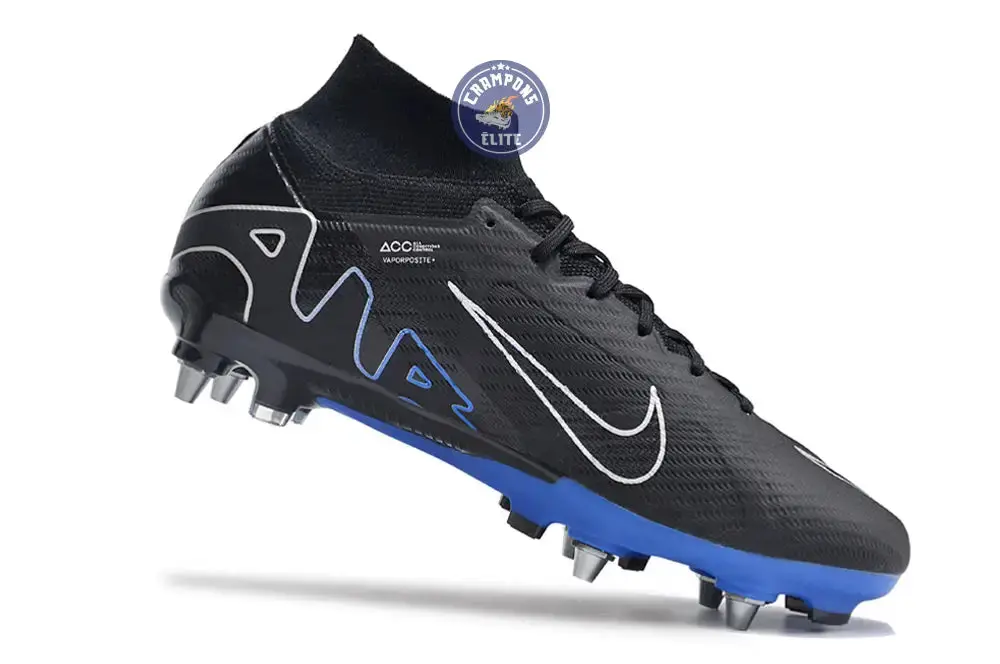 Air Zoom Mercurial Superfly 9 SG-PRO Shadow - Noir/Chrome/Bleu - Image 3