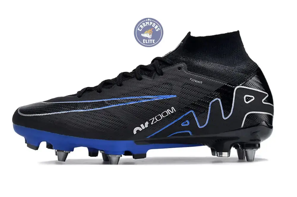 Air Zoom Mercurial Superfly 9 SG-PRO Shadow - Noir/Chrome/Bleu - Image 5