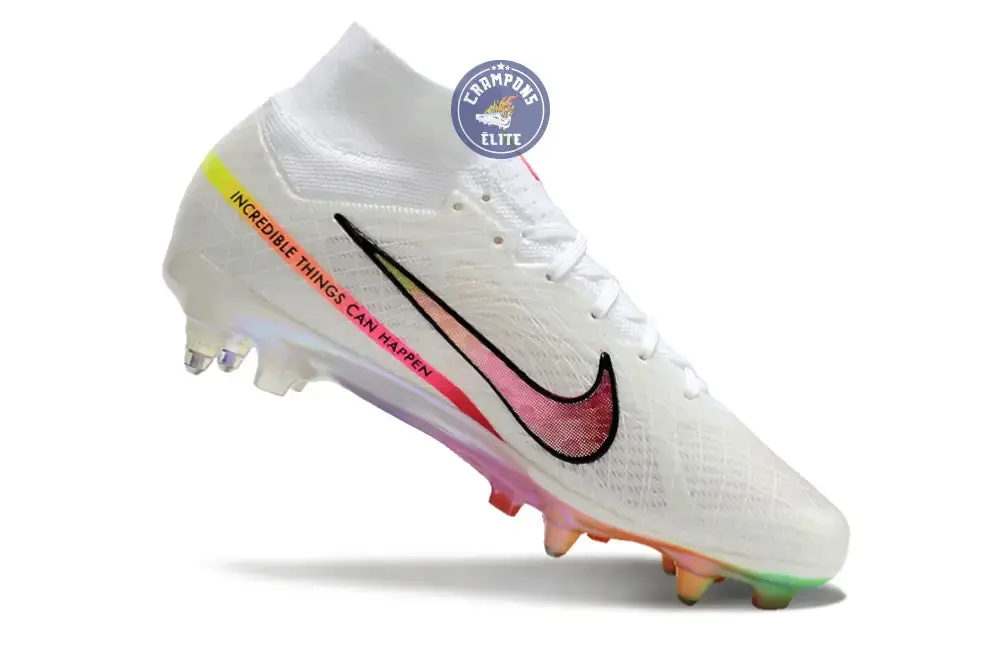 Air Zoom Mercurial Superfly 9 x Rashford Anticlog SG - Blanc/Rose/Orange/Jaune - Image 3
