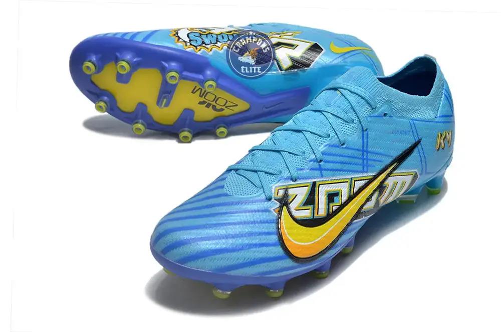 Air Zoom Mercurial Vapor 15 Academy AG Mbappé Personal Edition - Bleu/Blanc - Image 2