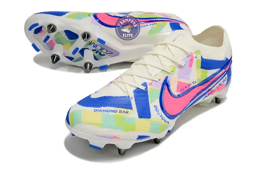 Air Zoom Vapor 15 SG Socal Pack - Blanc/Rose/Bleu/Vert/Jaune - Image 2