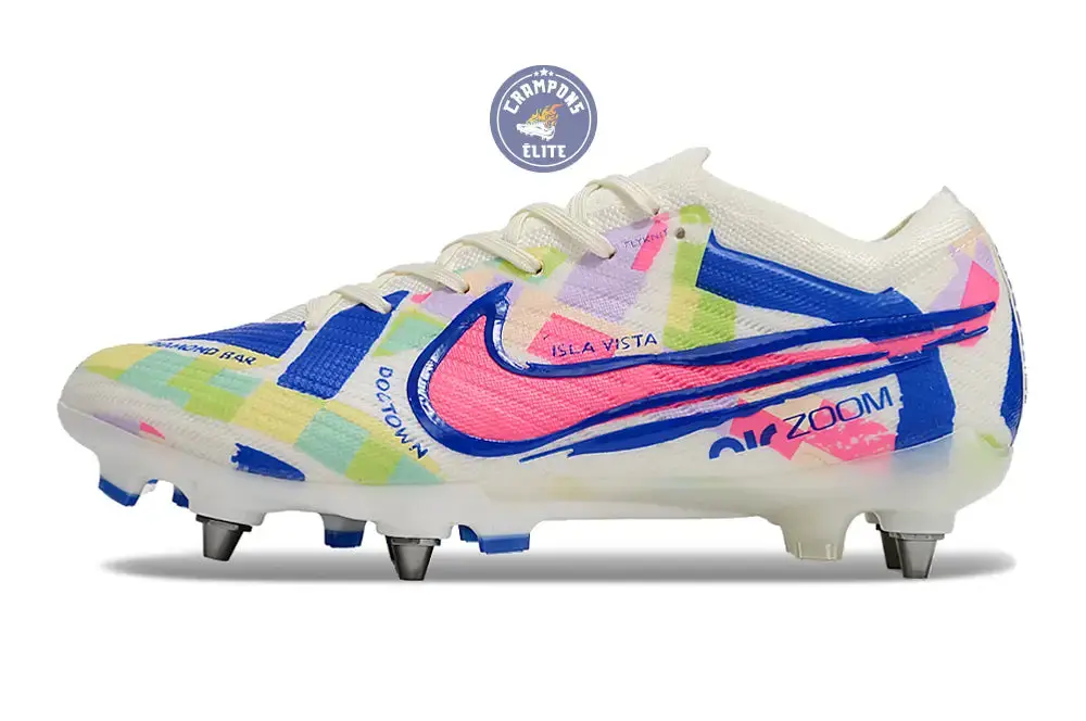 Air Zoom Vapor 15 SG Socal Pack - Blanc/Rose/Bleu/Vert/Jaune - Image 5