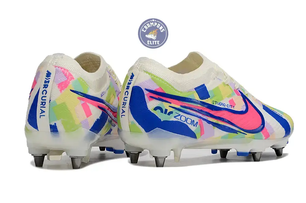 Air Zoom Vapor 15 SG Socal Pack - Blanc/Rose/Bleu/Vert/Jaune - Image 6